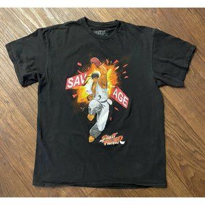 RYU - Savage Street Fighter - The Young & Wild Graphic Tee T-Shirt  Large